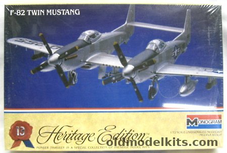 Monogram 1/72 F-82 Twin Mustang - F-82E / F-82G - Heritage Edition Issue, 6063 plastic model kit